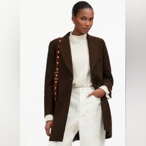 Madewell Chocolate Brown Blazer Coat with inner pocket size 4